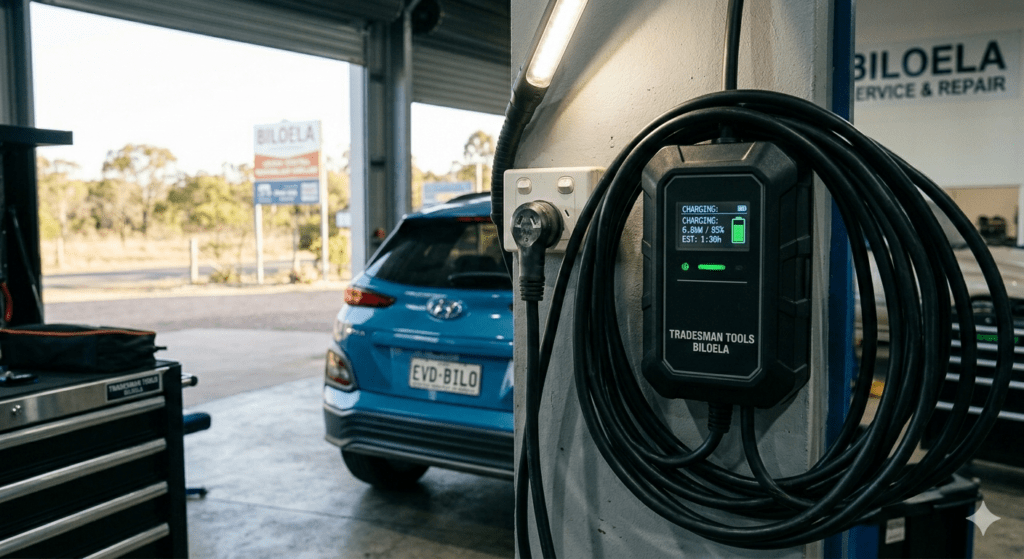 Portable EV charger for emergency use