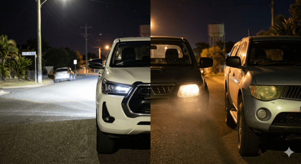headlight clarity before and after protection